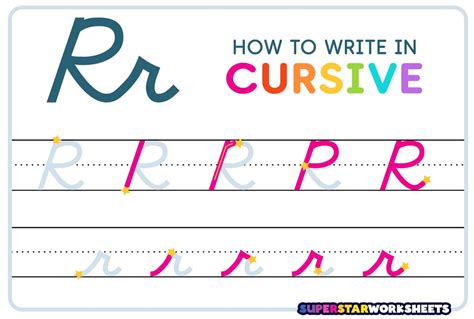 how to spell r in cursive how to write the letter r in a flowing script style